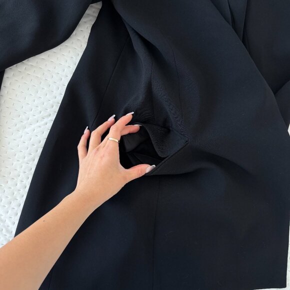 ARITZIA BABATON BLACK BLAZER MINI DRESS 00 - Picture 7 of 7